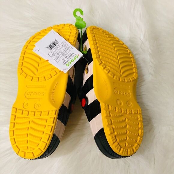 Crocs X McDonald’s Hamburglar Classic‎ Clog Black White Size 8 - Picture 8 of 9